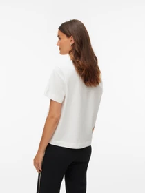 Футболки и поло Vero Moda THEA METTE SS TOP модель 10346290_Snow White LEAF LADY Фото