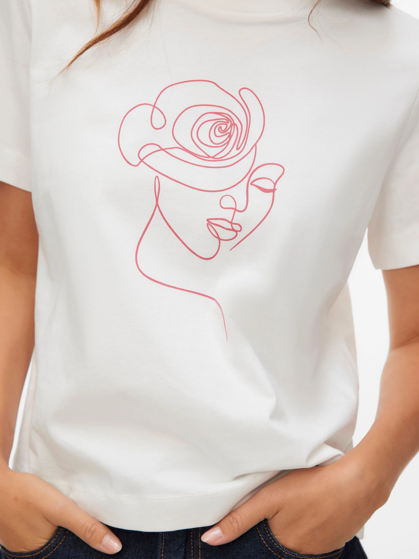 Футболки и поло Vero Moda THEA METTE SS TOP модель 10346290_Snow White ROSE LADY Футболки и поло Vero Moda THEA METTE SS TOP модель 10346290_Snow White ROSE LADY Фото