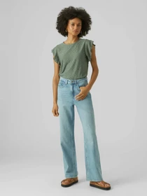 Футболки и поло Vero Moda TASSA SL FRILL TOP модель 10286067_Laurel Wreath Фото