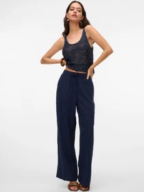 Штани Vero Moda LINN HW PANTS WVN модель 10305091_Navy Blazer Фото