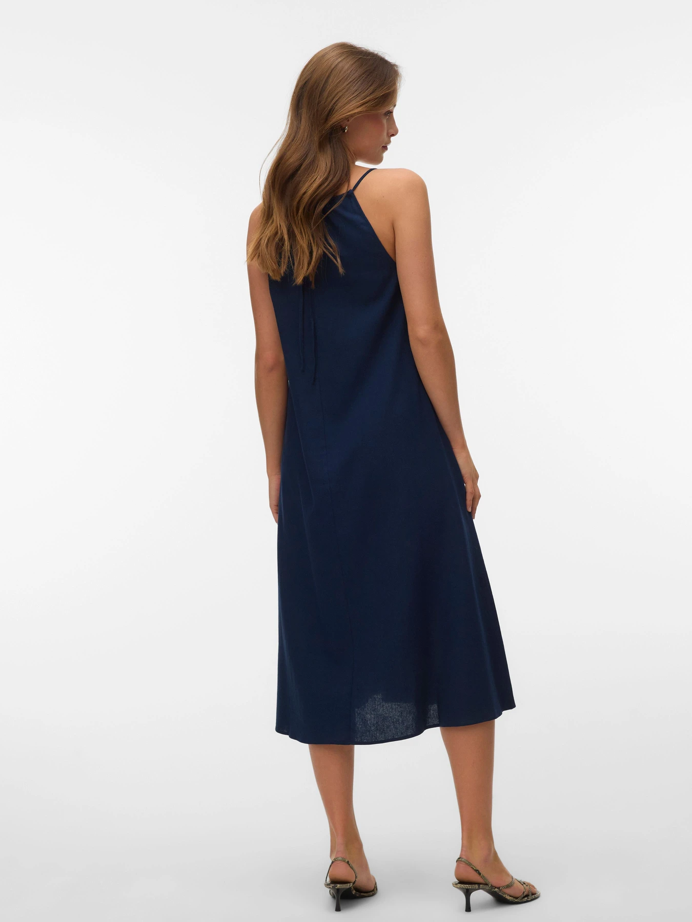 Платья Vero Moda JESMILO CALF SINGLET DRESS модель 10340519_Navy Blazer Фото