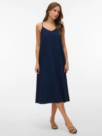 Платья Vero Moda JESMILO CALF SINGLET DRESS модель 10340519_Navy Blazer Фото
