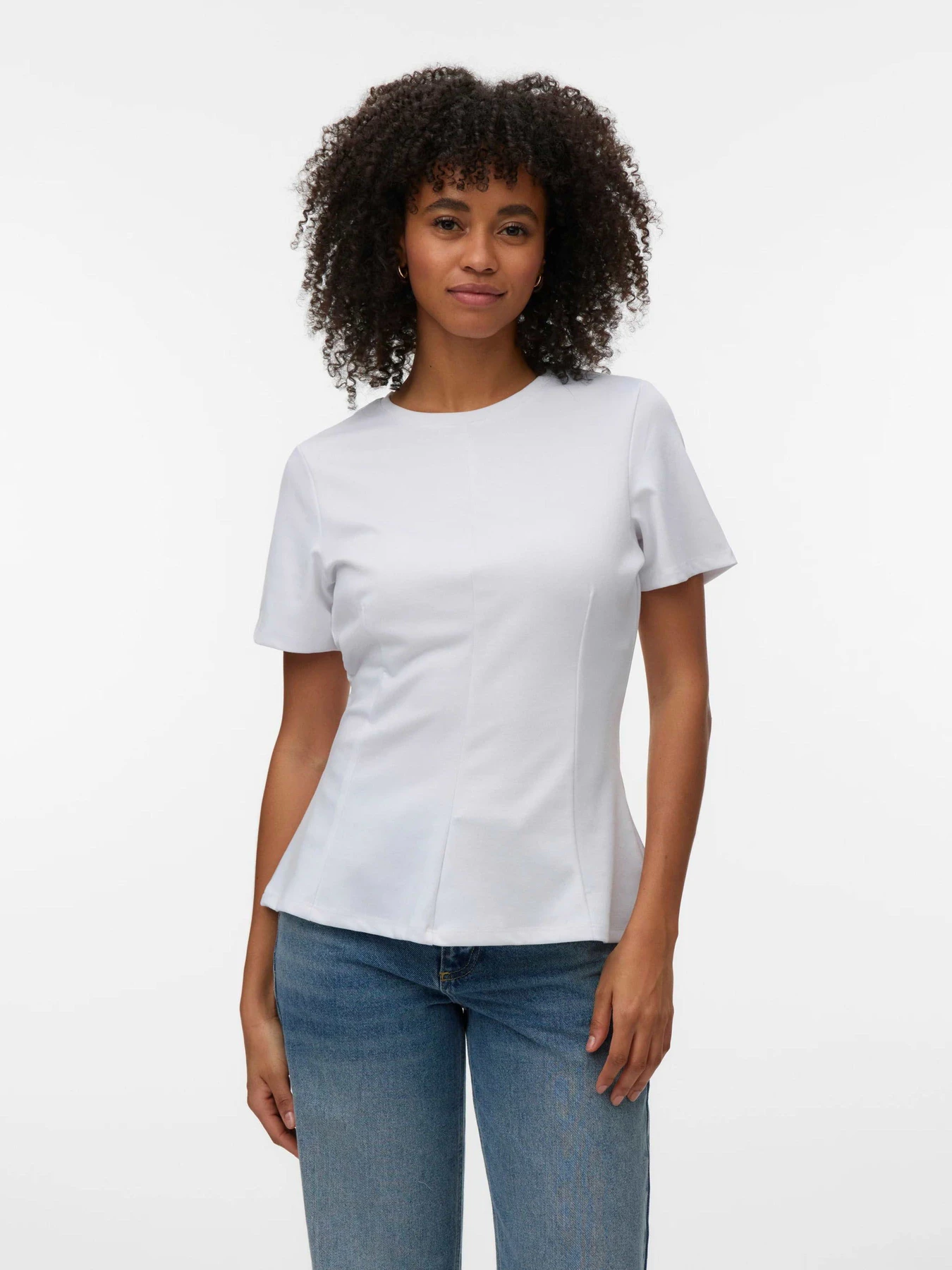 Футболки і поло Vero Moda ABBY SS PEPLUM TOP модель 10344131_Bright White Футболки і поло Vero Moda ABBY SS PEPLUM TOP модель 10344131_Bright White Фото
