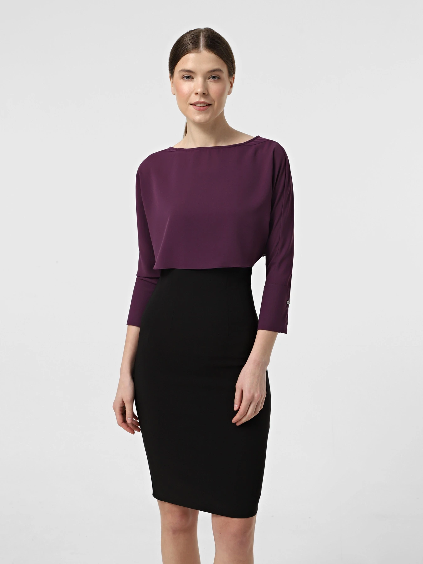 Платья Vero Moda модель 31637C507092_фіолетовий з чорним Платья Vero Moda модель 31637C507092_фіолетовий з чорним Фото