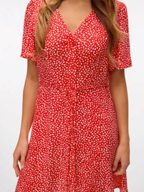 Сукні Vero Moda ALBA SS SHORT DRESS модель 10292845_Fiery Red Joey Dot Фото