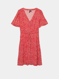 Сукні Vero Moda ALBA SS SHORT DRESS модель 10292845_Fiery Red Joey Dot Фото