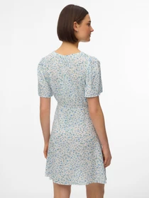 Платья Vero Moda ALBA SS SHORT DRESS модель 10292845_Snow White Blue Brooke Фото