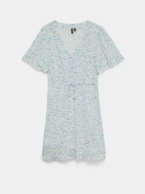 Платья Vero Moda ALBA SS SHORT DRESS модель 10292845_Snow White Blue Brooke Фото