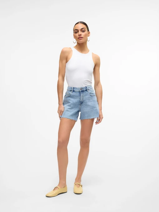 Бавовняні Жіночі Джинсові шорти Vero Moda TESS MR SHORT DNM SHORTS фото 3