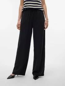 Брюки Vero Moda BREE HW LONG LOOSE TENCEL PANT модель 10304898_Black Denim Фото