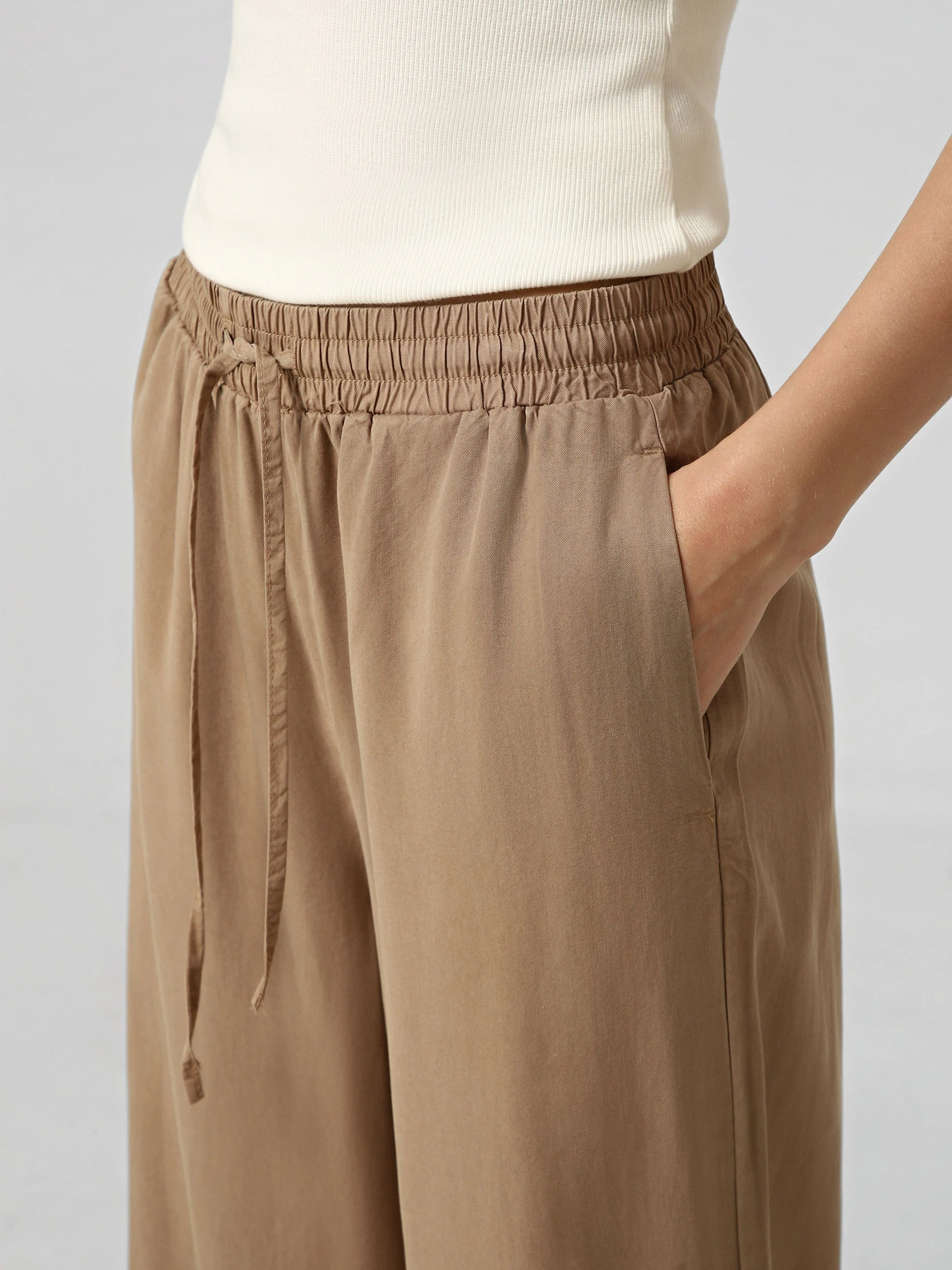 Штани Vero Moda BREE HW LONG LOOSE TENCEL PANT модель 10304898_Silver Mink Фото
