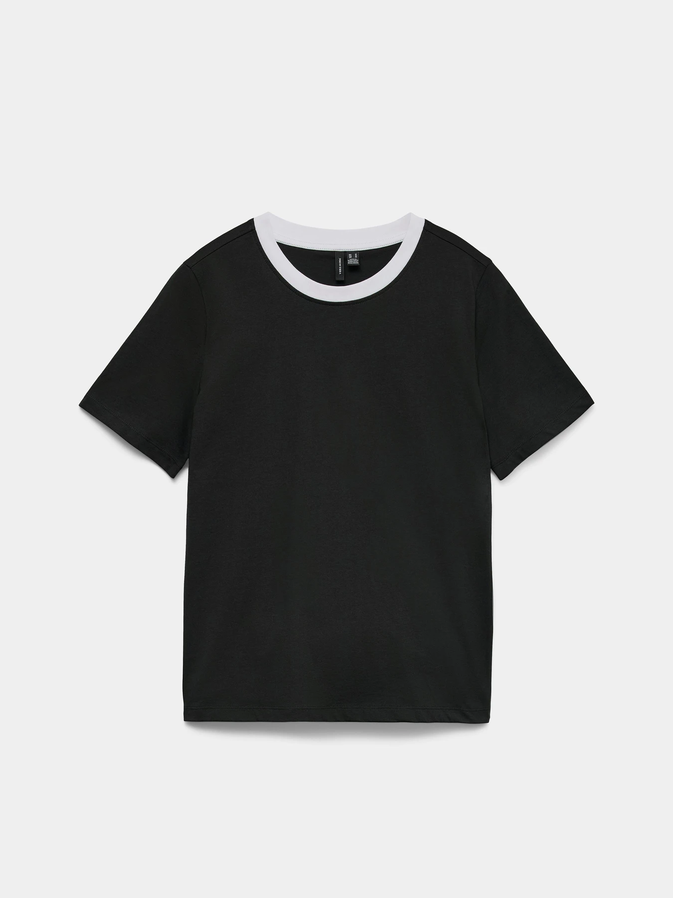 Футболки і поло Vero Moda PAULINA SS T-SHIRT модель 10316991_Black Bright White Necklin Фото