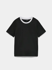 Футболки і поло Vero Moda PAULINA SS T-SHIRT модель 10316991_Black Bright White Necklin Фото