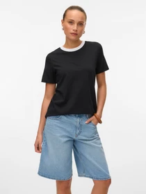 Футболки і поло Vero Moda PAULINA SS T-SHIRT модель 10316991_Black Bright White Necklin Футболки і поло Vero Moda PAULINA SS T-SHIRT модель 10316991_Black Bright White Necklin Фото