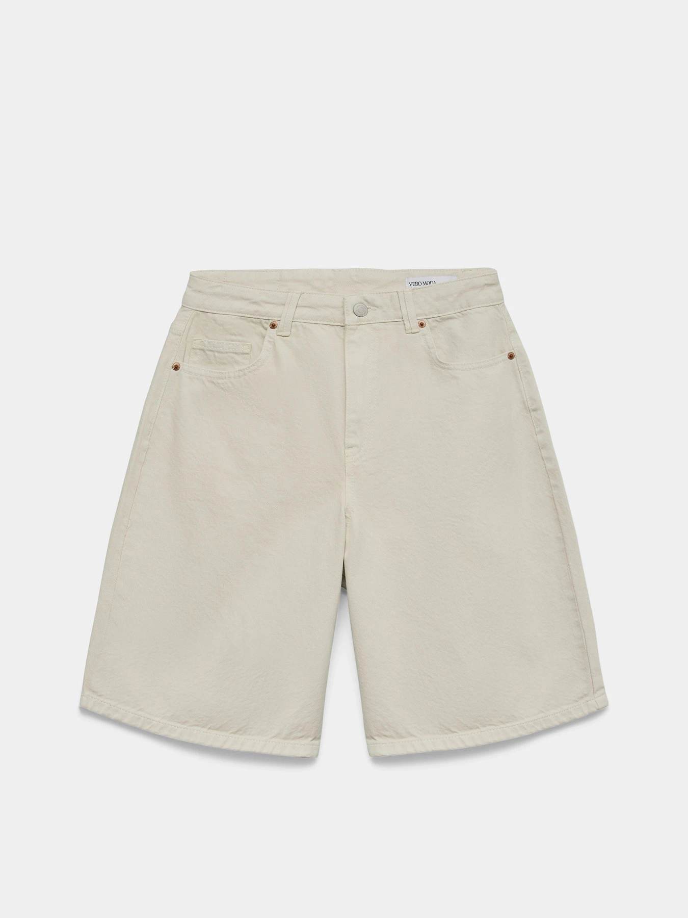 Шорты Vero Moda HADLEY MR BERMUDA DENIM  SHORT модель 10342092_Ecru Фото