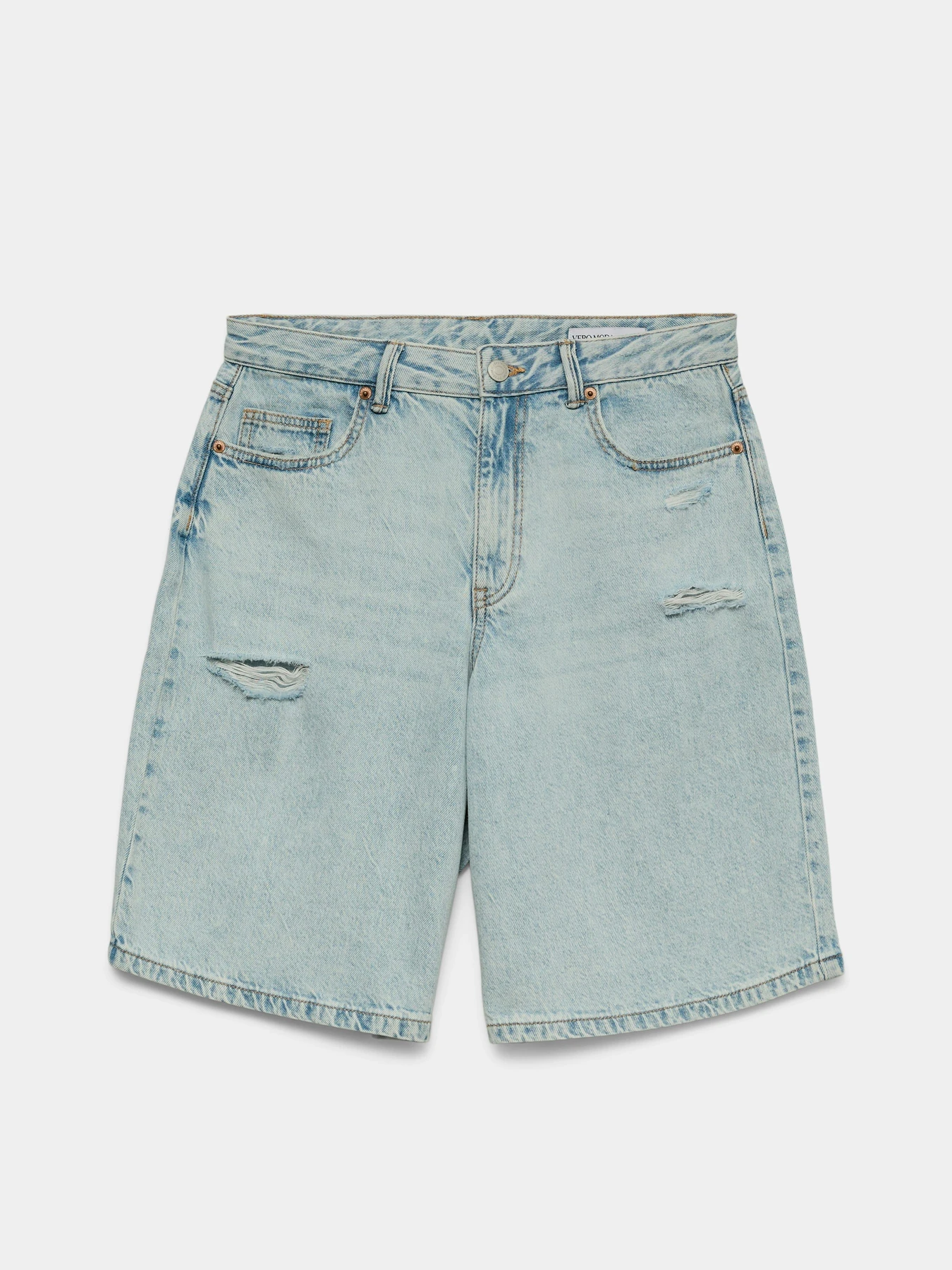 Шорты Vero Moda HADLEY MR BERMUDA DENIM  SHORT модель 10342092_Light Blue Denim Фото