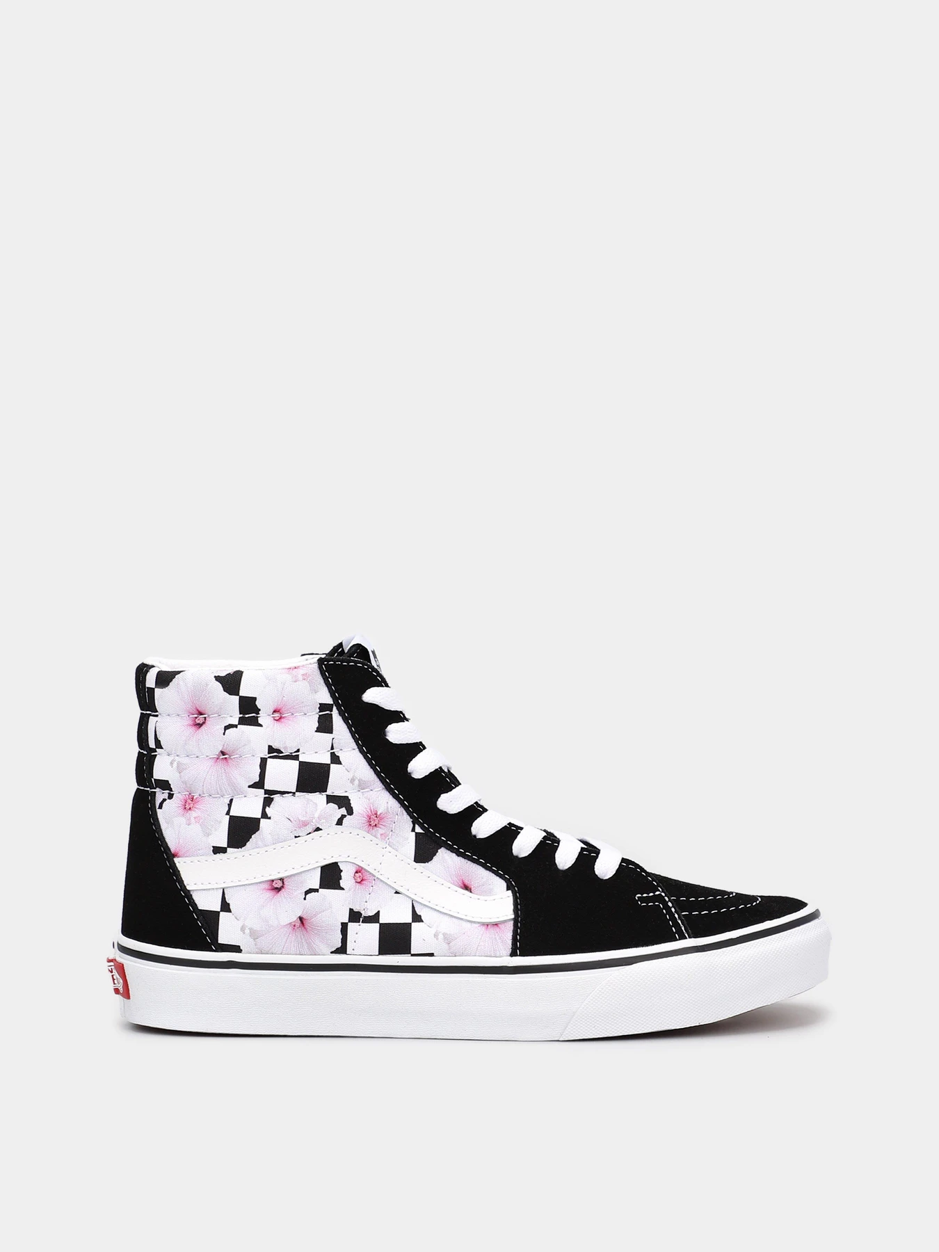 Кеды Vans Sk8-Hi Hibiscus Check модель VN0007NSBLK1 Кеды Vans Sk8-Hi Hibiscus Check модель VN0007NSBLK1 Фото