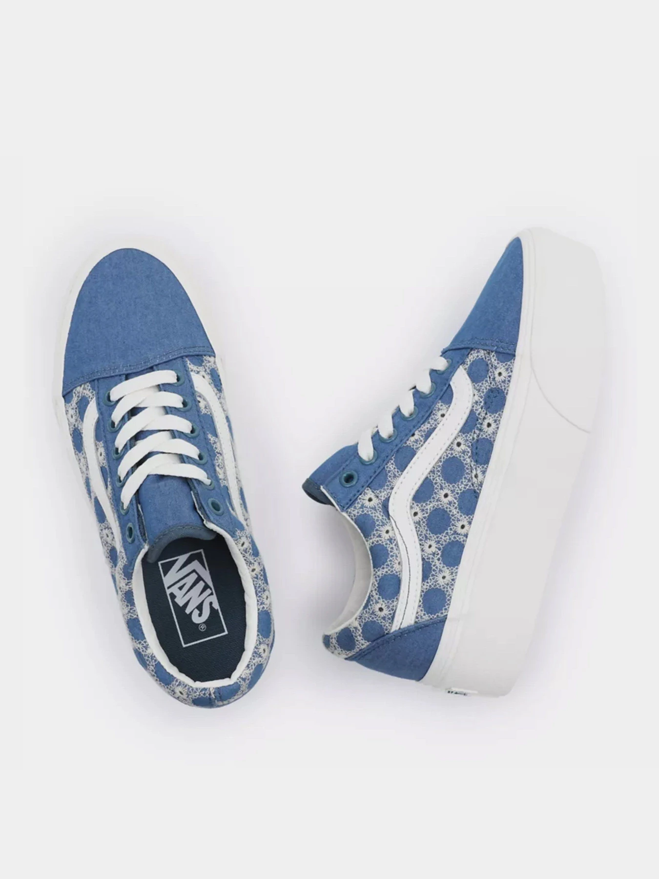 Кеди Vans Old Skool модель VN0A7Q5MBLU1 Кеди Vans Old Skool модель VN0A7Q5MBLU1 Фото