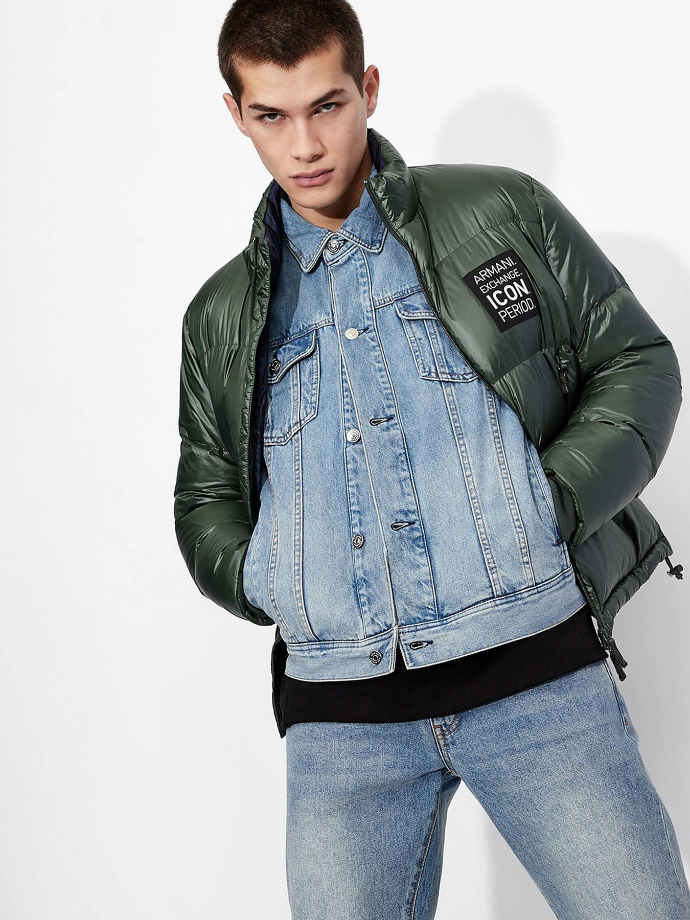 Куртки и дубленки Armani Exchange модель 8NZBP4-Z1P1Z-1500 Фото