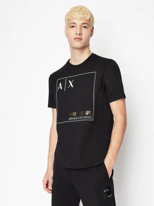 Футболки и поло Armani Exchange YOU.ME.US. модель 6LZTAY-ZJFCZ-1200 Фото