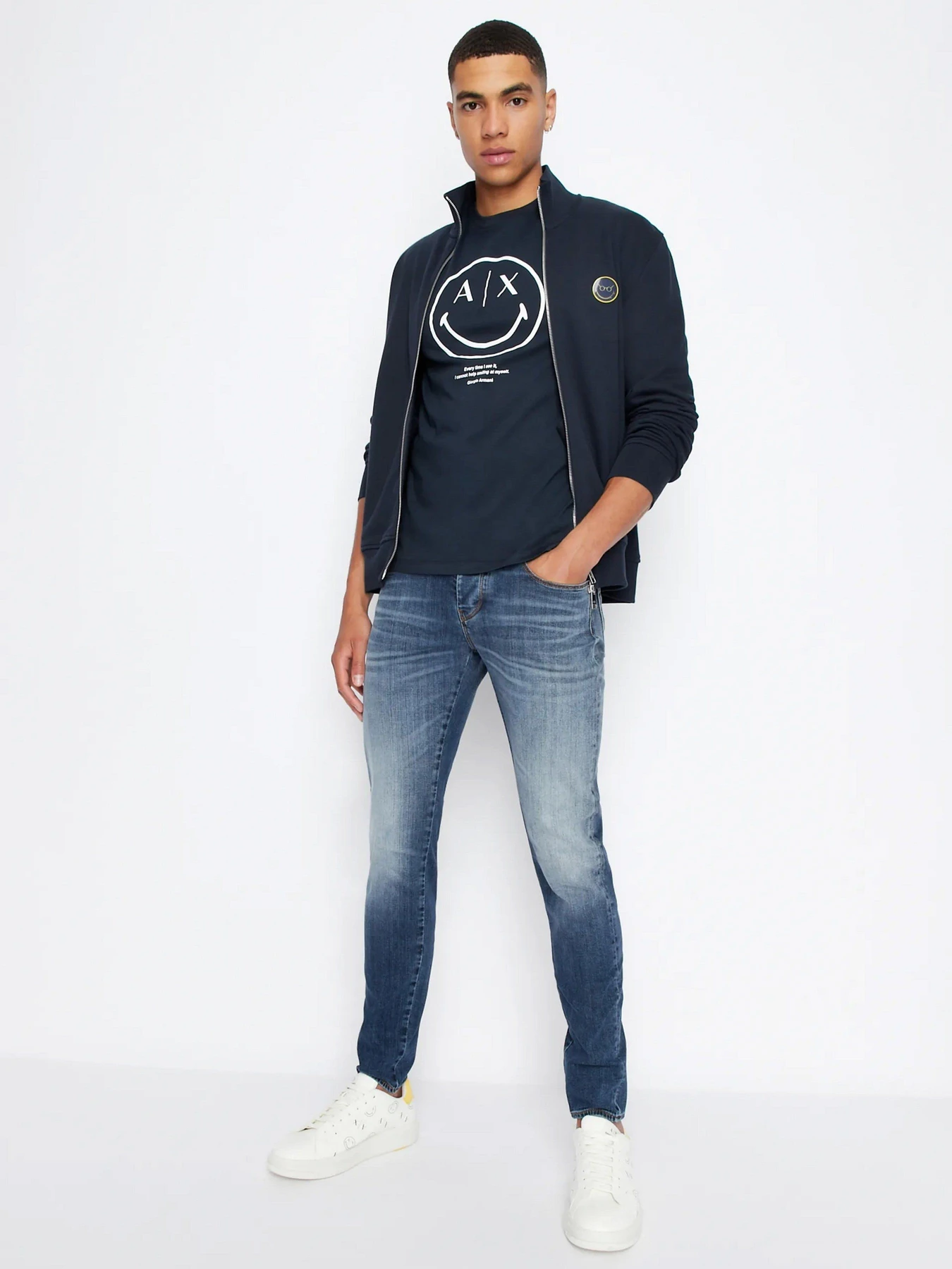 Футболки и поло Armani Exchange Smile модель 6LZTJS-ZJ8EZ-1510 Футболки и поло Armani Exchange Smile модель 6LZTJS-ZJ8EZ-1510 Фото