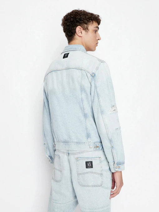 Бавовняна Чоловіча Джинсова куртка Armani Exchange фото 2