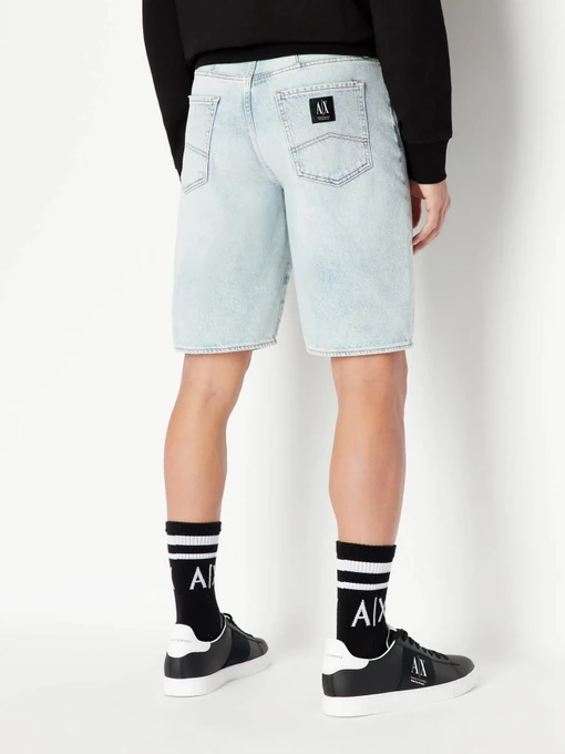 Бавовняні Чоловічі Джинсові шорти Armani Exchange фото 2