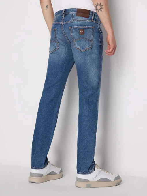 Бавовняні Чоловічі Прямі джинси Armani Exchange J13 фото 2