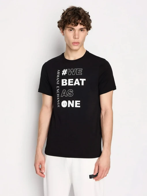 Футболки и поло Armani Exchange We beats as one модель 6RZTHD-ZJ8EZ-1200 Фото