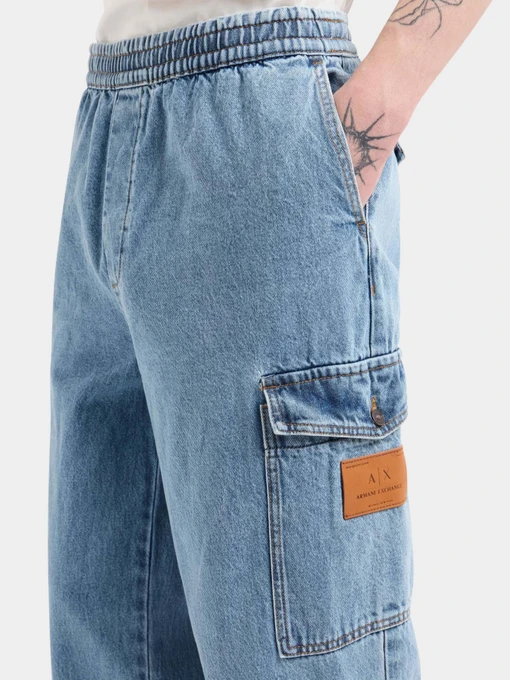 Бавовняні Чоловічі Широкі джинси Armani Exchange фото 3