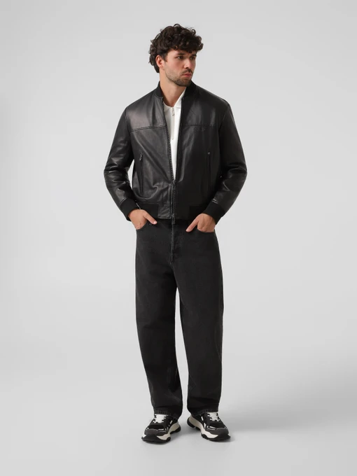 Шкіряна Чоловіча Шкіряна куртка Armani Exchange фото 2