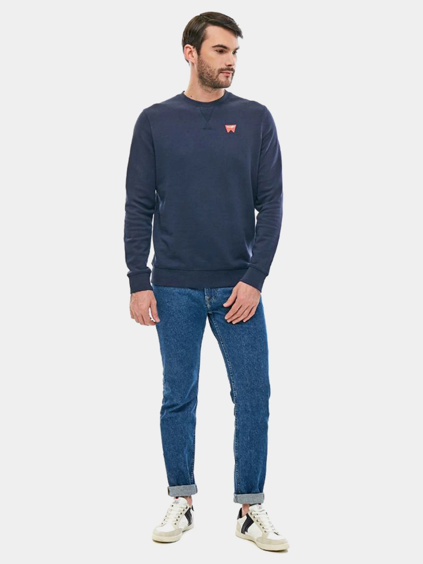 Худи и свитшоты Wrangler Sign Off Sweat модель W6589HA35 Худи и свитшоты Wrangler Sign Off Sweat модель W6589HA35 Фото
