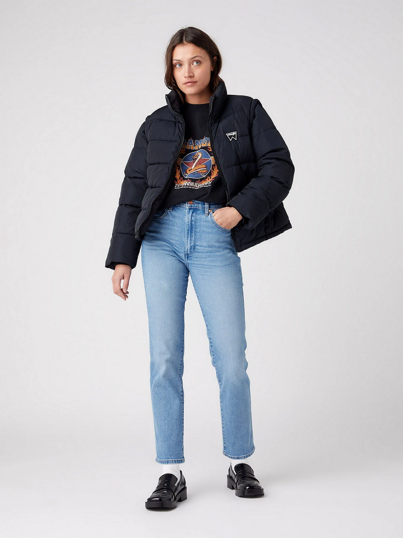 Куртки и дубленки Wrangler Short Puffer модель W4R9YJ10000 Фото