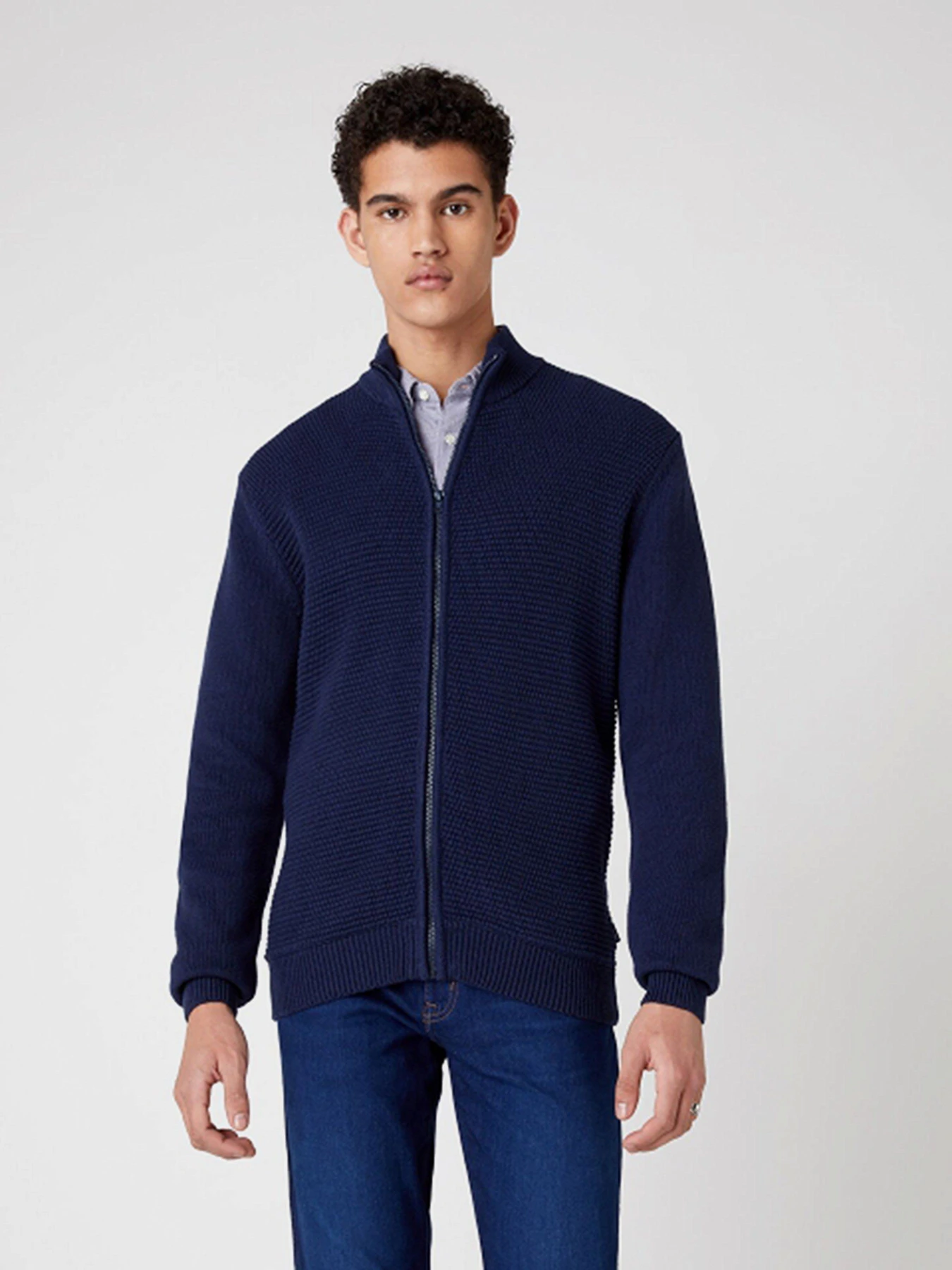 Худи и свитшоты Wrangler Full Zip Knit модель W8B5QO114 Худи и свитшоты Wrangler Full Zip Knit модель W8B5QO114 Фото