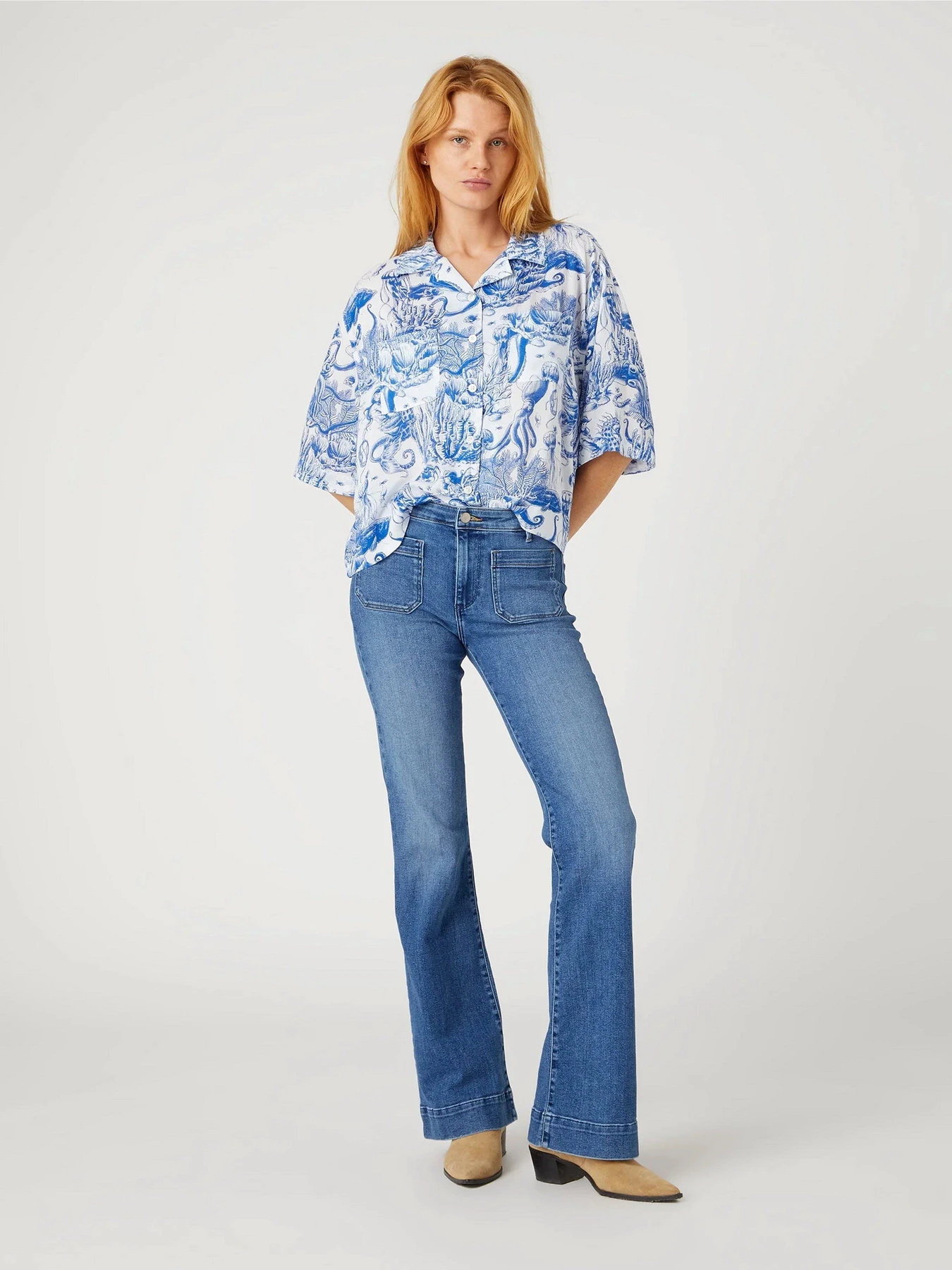Джинсы Wrangler Flare модель W2334736Y_32 Фото