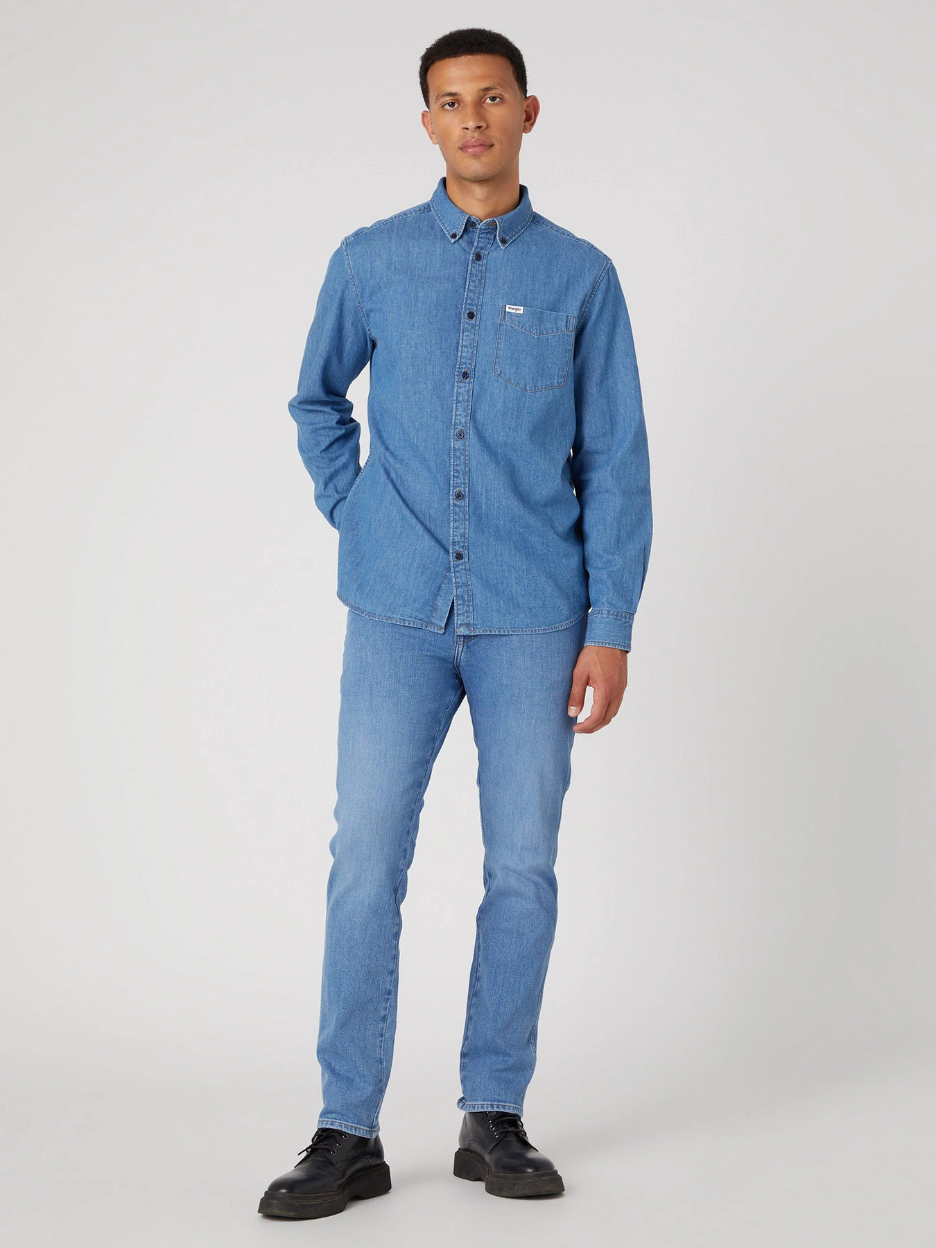 Рубашки Wrangler One Pocket Button Down модель W5B15K14V Рубашки Wrangler One Pocket Button Down модель W5B15K14V Фото