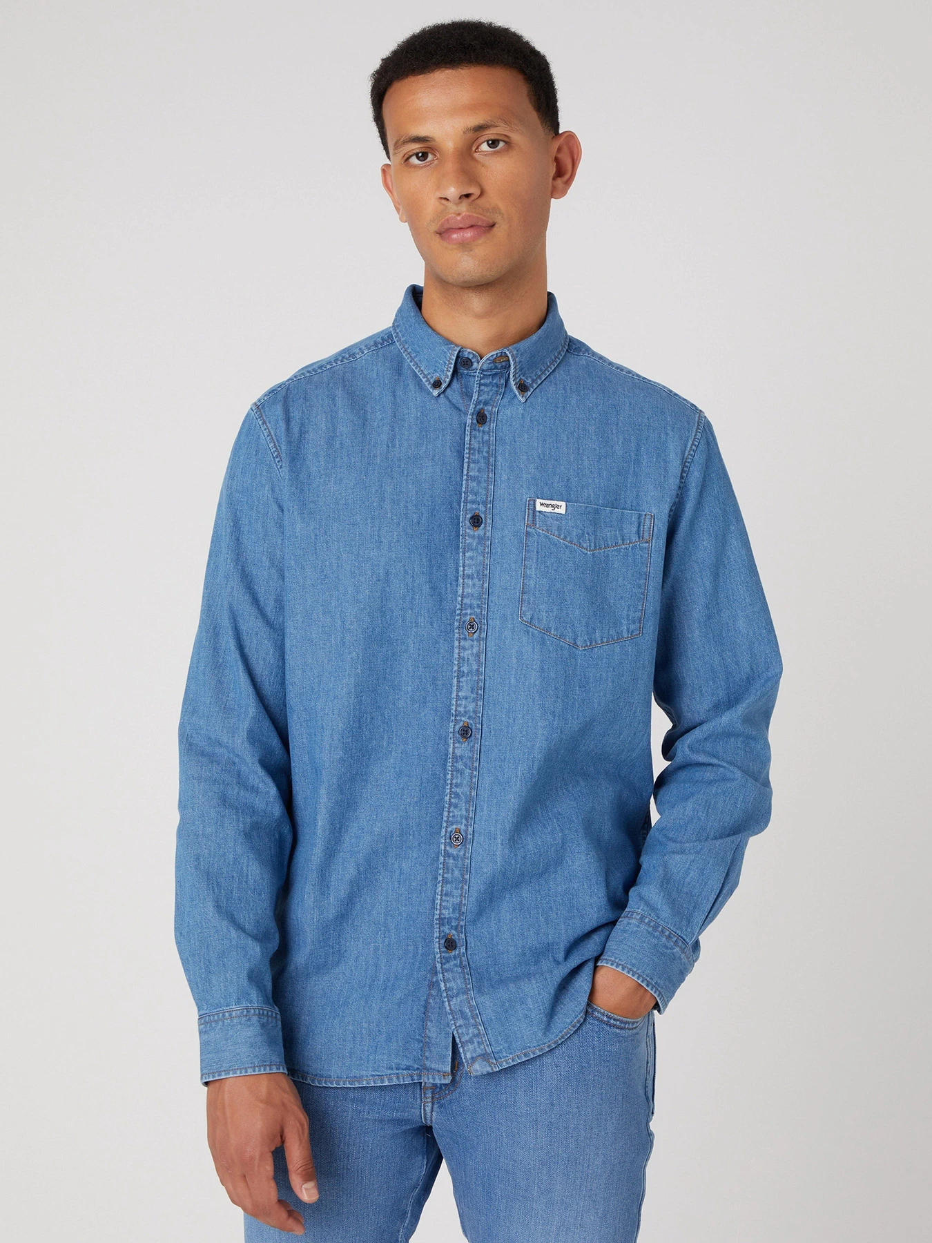 Рубашки Wrangler One Pocket Button Down модель W5B15K14V Рубашки Wrangler One Pocket Button Down модель W5B15K14V Фото