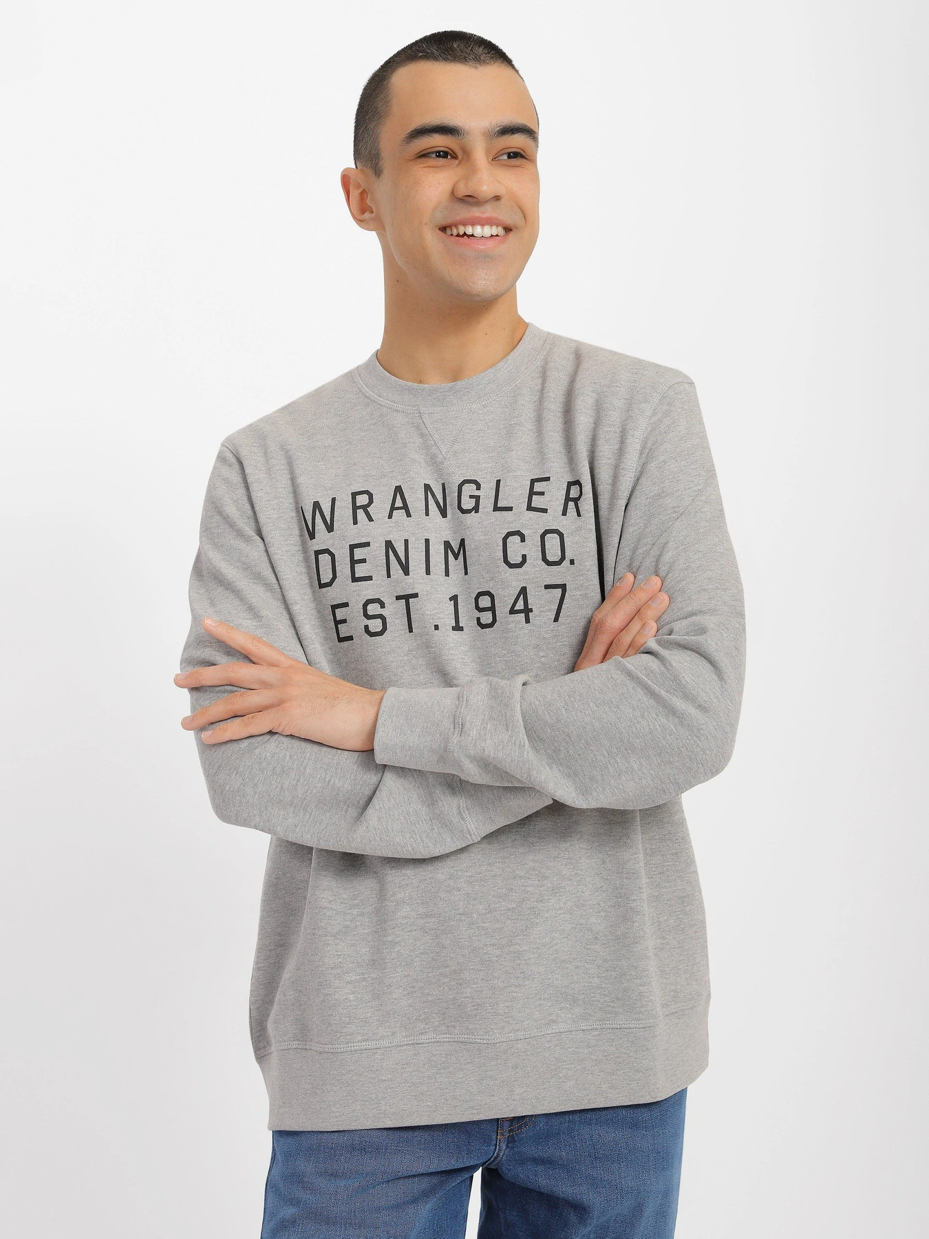 Худи и свитшоты Wrangler Graphic Crew Sweat модель W646HAX37 Фото