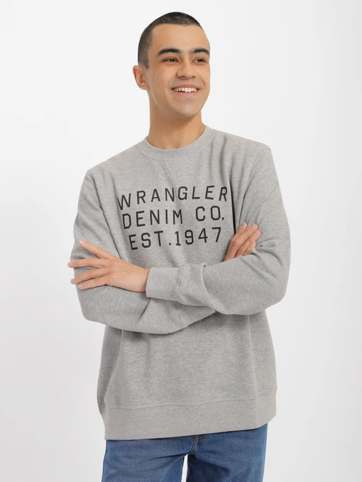 Худи и свитшоты Wrangler Graphic Crew Sweat модель W646HAX37 Фото