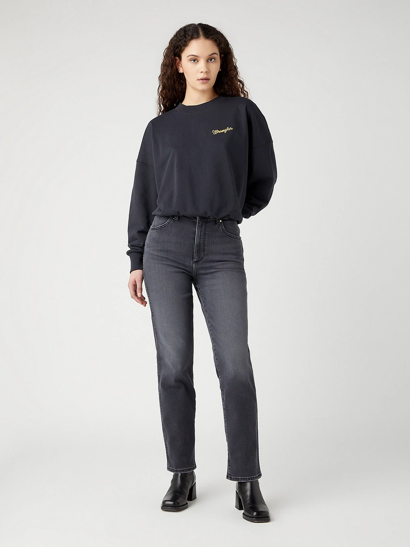 Джинсы Wrangler Mom Straight модель 112343581 Джинсы Wrangler Mom Straight модель 112343581 Фото