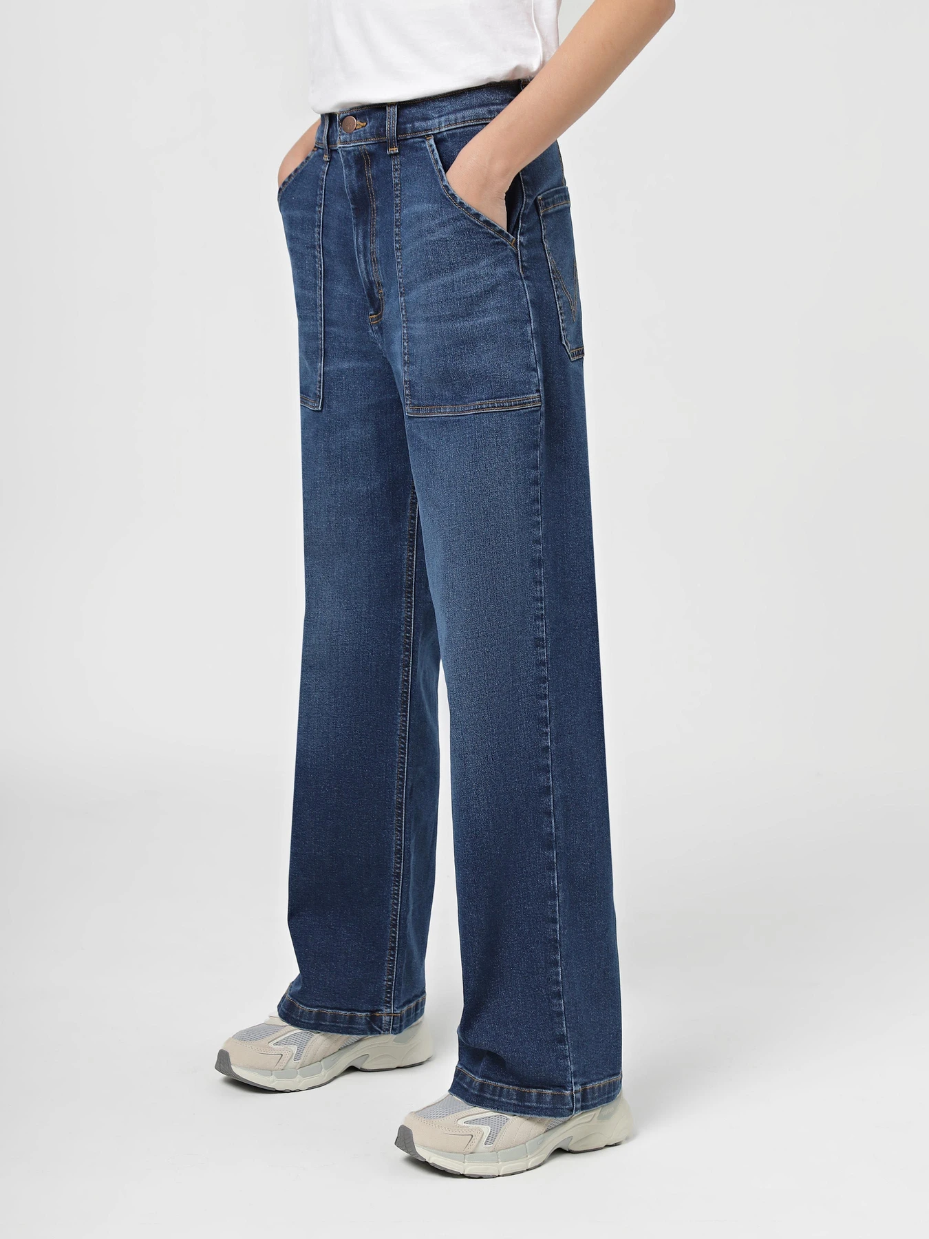Джинсы Wrangler Cropped Carpenter модель 112339507 Джинсы Wrangler Cropped Carpenter модель 112339507 Фото