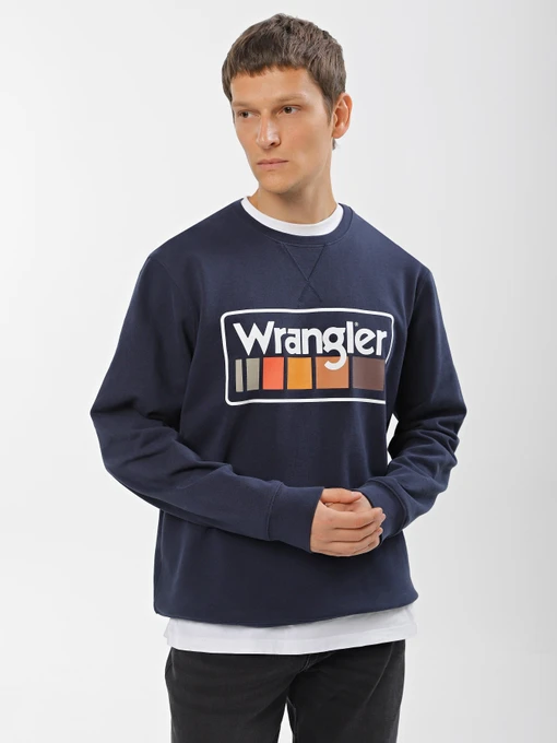 Худи и свитшоты Wrangler Graphic Crew Sweat модель 112339482 Фото