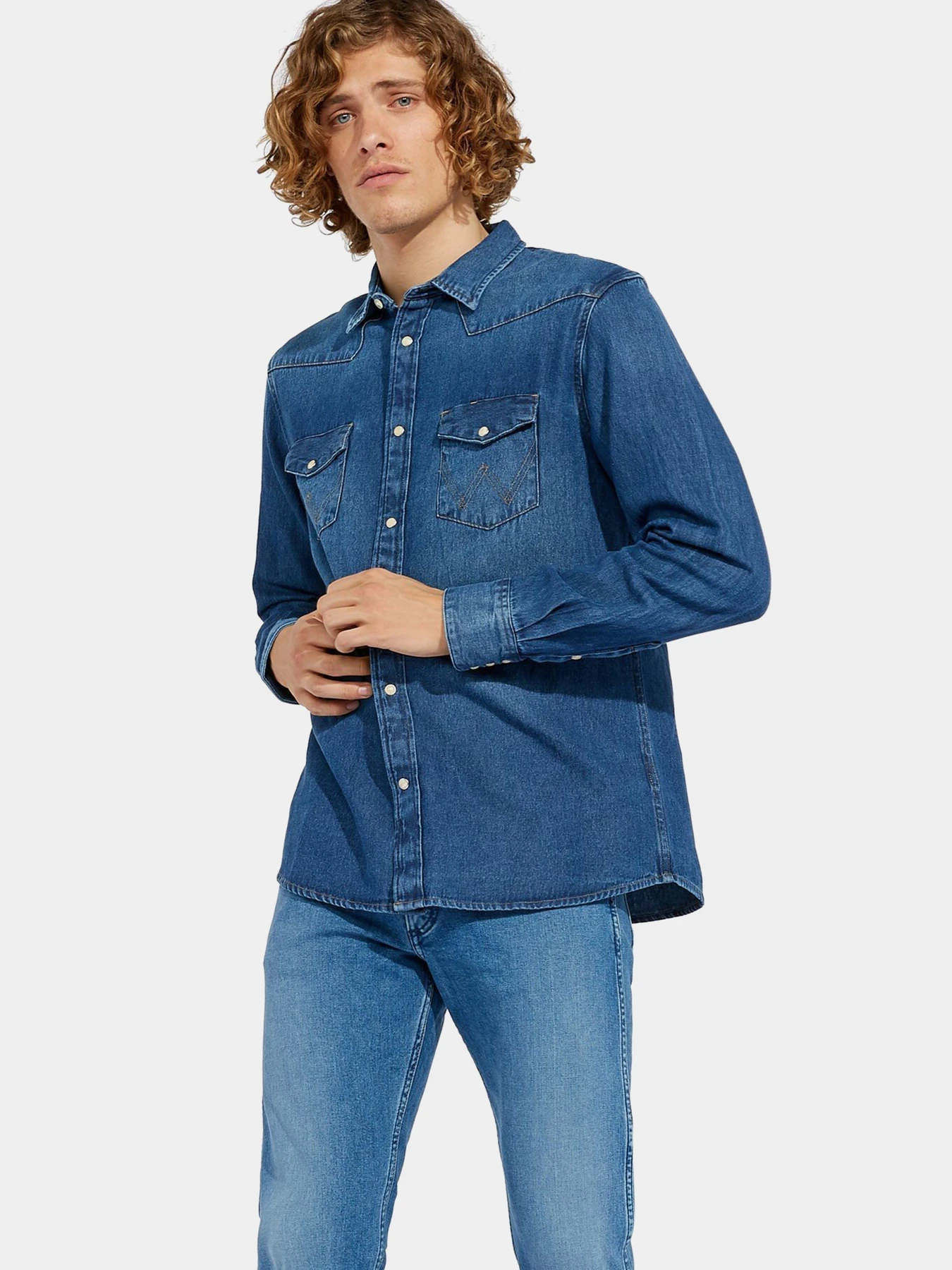 Рубашки Wrangler Western модель W5MSLW924 Рубашки Wrangler Western модель W5MSLW924 Фото