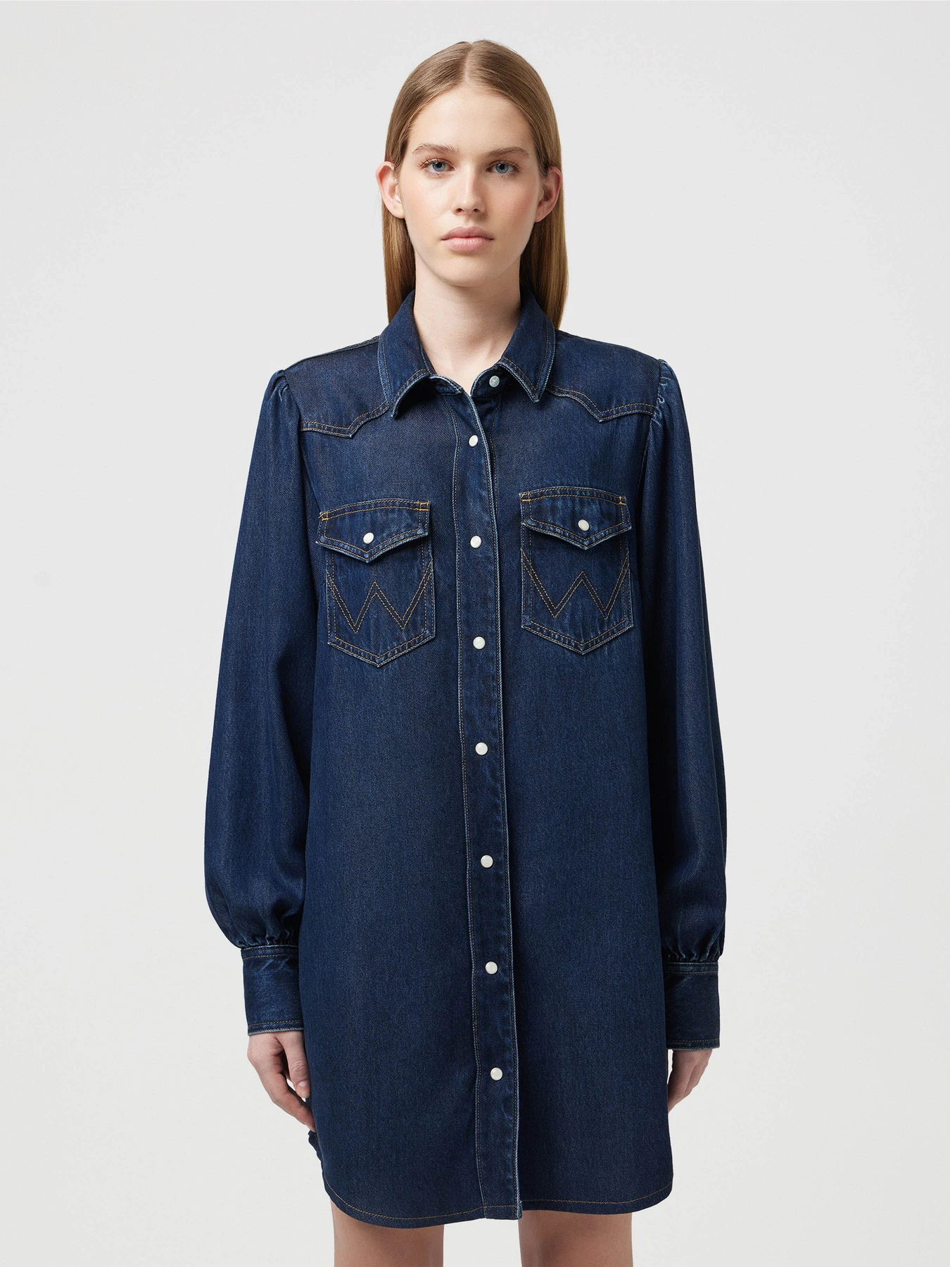 Платья Wrangler Balloonsleeve модель 112350339 Платья Wrangler Balloonsleeve модель 112350339 Фото