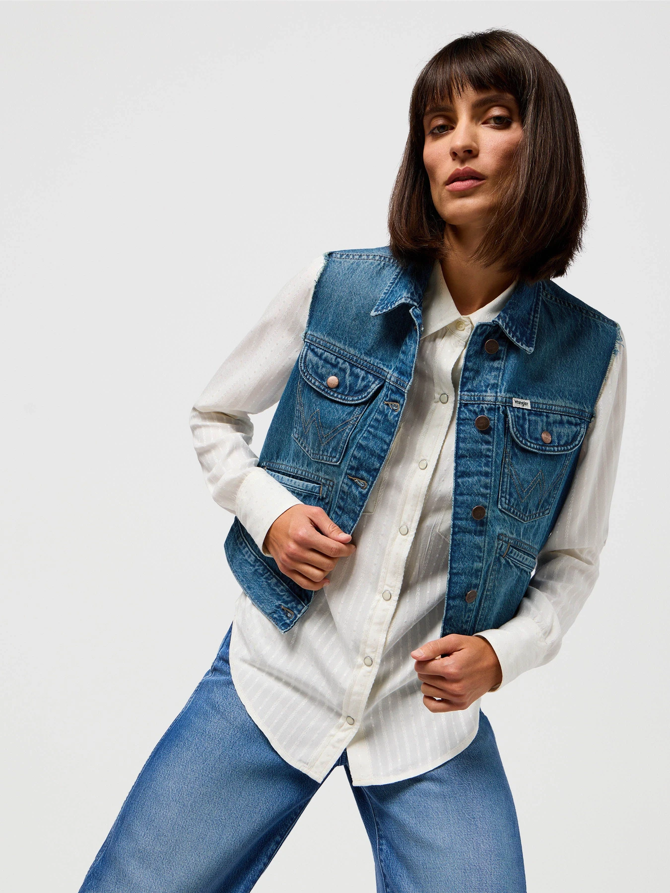 Куртки та дублянки Wrangler Shrunken Denim модель 112350356 Фото