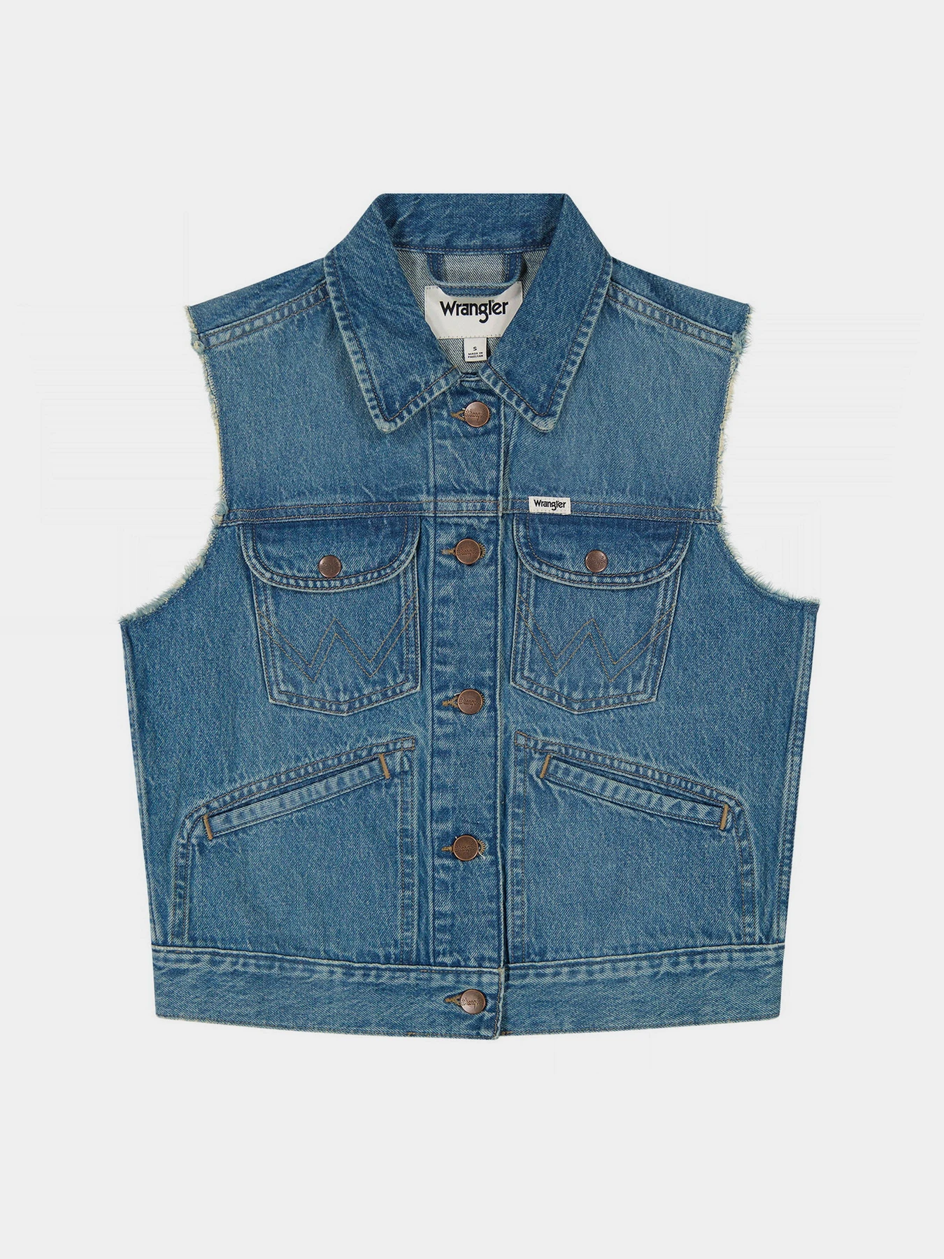 Куртки та дублянки Wrangler Shrunken Denim модель 112350356 Фото