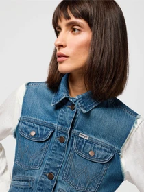 Куртки та дублянки Wrangler Shrunken Denim модель 112350356 Фото