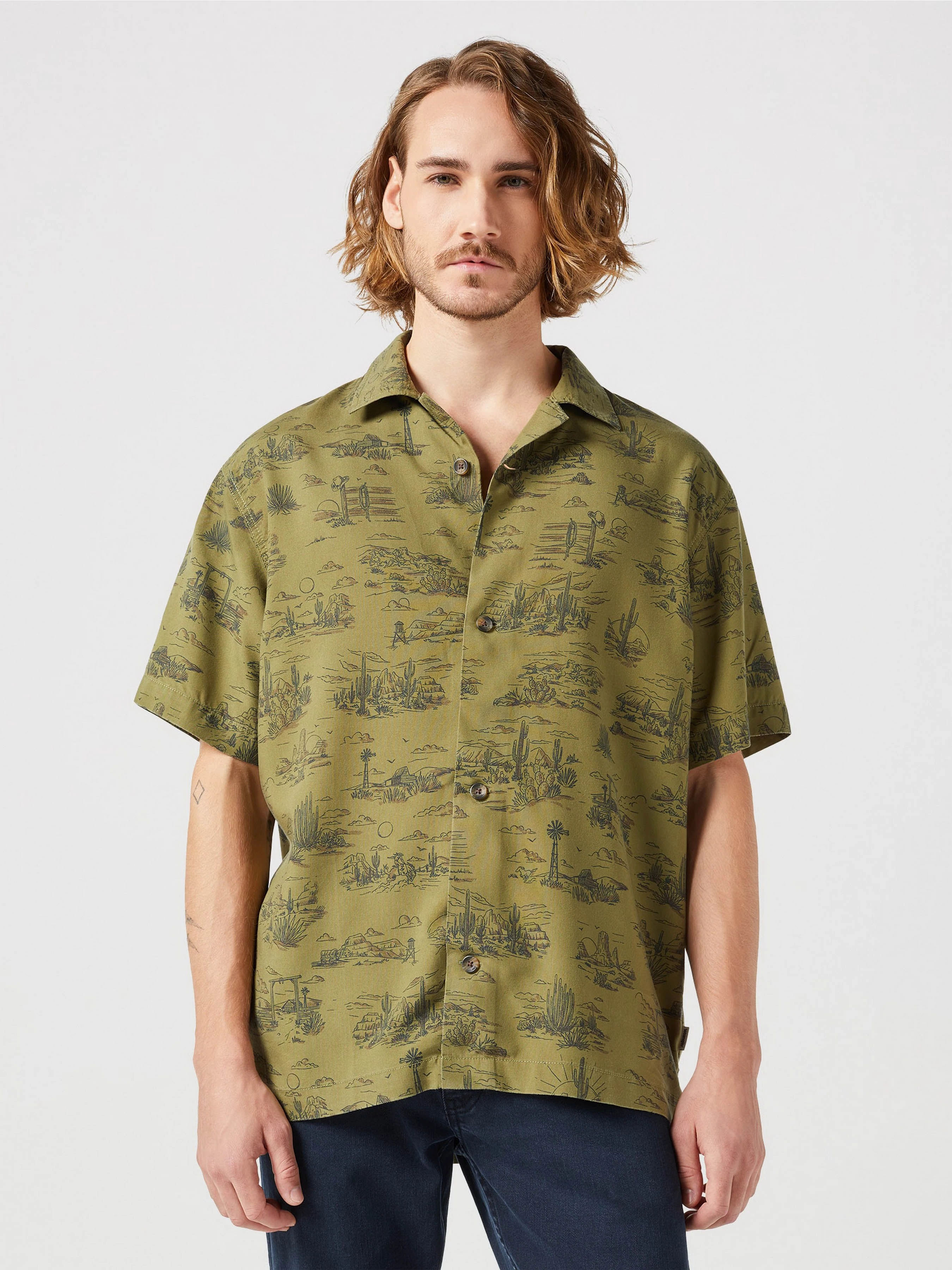 Чоловіча Сорочка повсякденна Wrangler Ss Resort