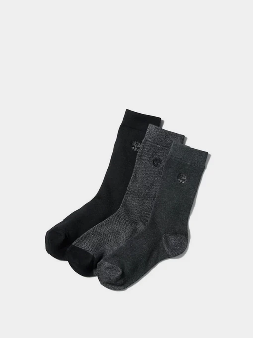 Шкарпетки та гольфи Timberland Three Pair Pack Piqué Crew модель TB0A1EQK033 Фото