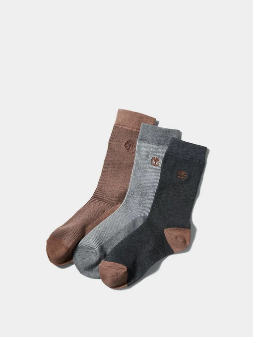 Шкарпетки та гольфи Timberland Three Pair Pack Piqué Crew модель TB0A1EQK500 Фото